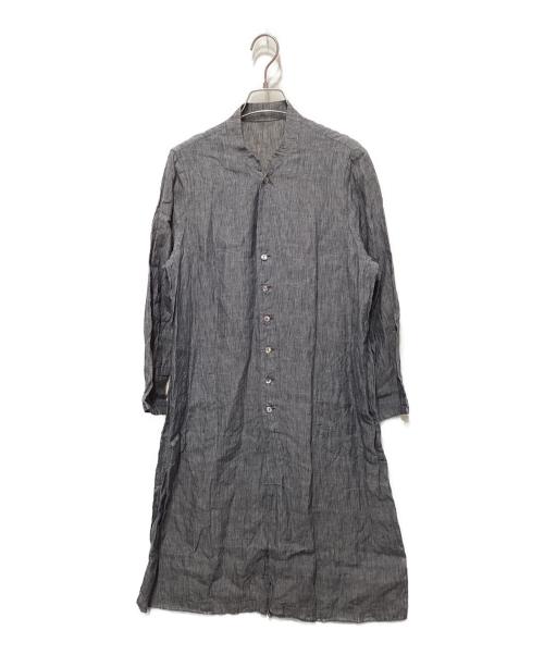 Pal'las Palace（パラスパレス）PAL'LAS PALACE (パラスパレス) リネンシャツワンピース グレー サイズ:FREEの古着・服飾アイテム