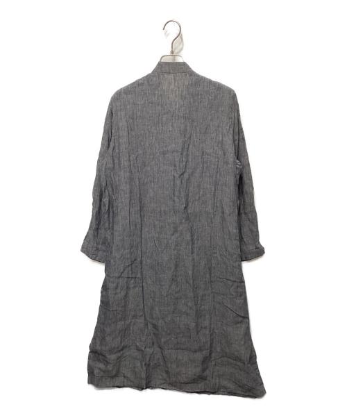 Pal'las Palace（パラスパレス）PAL'LAS PALACE (パラスパレス) リネンシャツワンピース グレー サイズ:FREEの古着・服飾アイテム