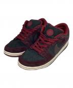 NIKE SB×RIOT SKATESHOPナイキエスビー×ライオットスケートショップ）の古着「コラボ ダンクロー」｜ブラック×バーガンディ