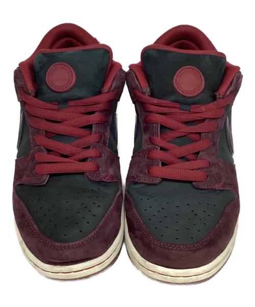 NIKE SB（ナイキエスビー）NIKE SB (ナイキエスビー) Riot Skateshop (ライオットスケートショップ) コラボ ダンクロー ブラック×バーガンディ サイズ:US10の古着・服飾アイテム