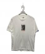 LOOPWHEELER×つどいループウィラー）の古着「コラボプリントTシャツ」｜ホワイト