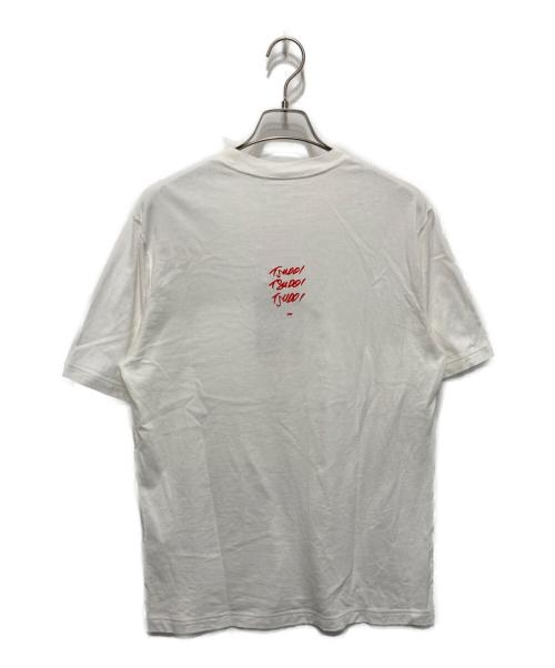 LOOPWHEELER（ループウィラー）LOOPWHEELER (ループウィラー) つどい コラボプリントTシャツ ホワイト サイズ:Lの古着・服飾アイテム