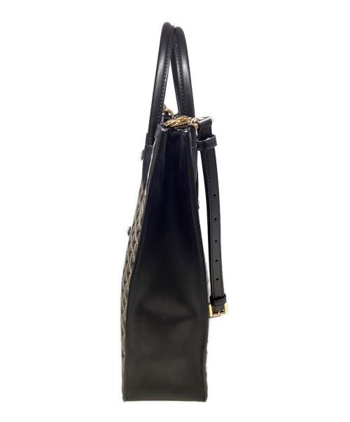 MICHAEL KORS（マイケルコース）MICHAEL KORS (マイケル・コース) 2WAYトートバッグ ブラックの古着・服飾アイテム
