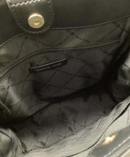 MICHAEL KORS（マイケルコース）MICHAEL KORS (マイケル・コース) 2WAYトートバッグ ブラックの古着・服飾アイテム