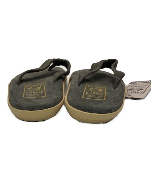 ISLAND SLIPPER（アイランドスリッパ）ISLAND SLIPPER (アイランドスリッパ) スウェードサンダル グレー サイズ:UK6の古着・服飾アイテム