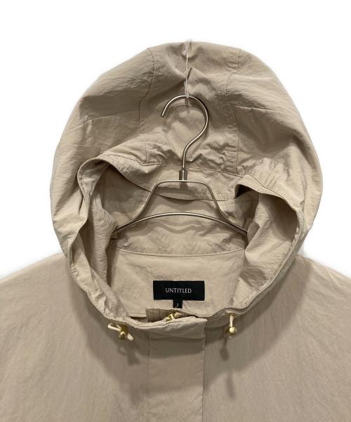 UNTITLED（アンタイトル）UNTITLED (アンタイトル) リップタフタマウンテンパーカー ベージュ サイズ:2の古着・服飾アイテム