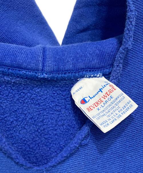 Champion REVERSE WEAVE（チャンピオン リバース ウィーブ）Champion REVERSE WEAVE (チャンピオン リバース ウィーブ) 90’s リバースウィーブパーカー ブルー サイズ:XLの古着・服飾アイテム