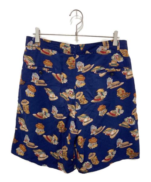 POLO RALPH LAUREN（ポロ・ラルフローレン）POLO RALPH LAUREN (ポロ・ラルフローレン) 90’s ハット柄ハーフパンツ ネイビー サイズ:不明の古着・服飾アイテム