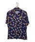 POLO RALPH LAUREN（ポロ・ラルフローレン）の古着「90’s ハット柄アロハシャツ」｜ネイビー
