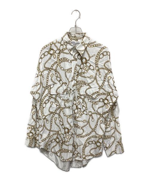 DAIRIKU（ダイリク）DAIRIKU (ダイリク) Dolman-Sleeve Scarf Shirt ホワイト サイズ:Ｌの古着・服飾アイテム