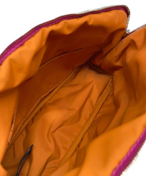 HERMES（エルメス）HERMES (エルメス) ボリードポーチ MM キャンバス ピンクの古着・服飾アイテム