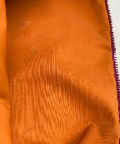 HERMES（エルメス）HERMES (エルメス) ボリードポーチ MM キャンバス ピンクの古着・服飾アイテム