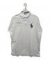 POLO RALPH LAUREN（ポロ・ラルフローレン）の古着「パッチワークビッグポニーポロシャツ」｜ホワイト