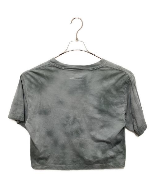 MM6 Maison Margiela（エムエムシックスメゾンマルジェラ）MM6 Maison Margiela (エムエムシックスメゾンマルジェラ) クロップドタイダイTシャツ グレー サイズ:Mの古着・服飾アイテム