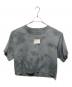 MM6 Maison Margiela（エムエムシックスメゾンマルジェラ）の古着「クロップドタイダイTシャツ」｜グレー