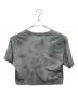 MM6 Maison Margiela (エムエムシックスメゾンマルジェラ) クロップドタイダイTシャツ グレー サイズ:M：10000円