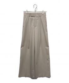 Noble（ノーブル）の古着「エステルツイルストレッチスラックスパンツ」｜ベージュ