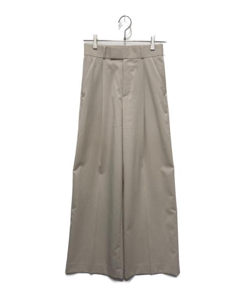 Noble（ノーブル）Noble (ノーブル) エステルツイルストレッチスラックスパンツ ベージュ サイズ:36の古着・服飾アイテム