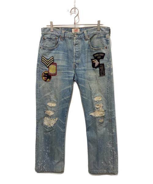 LEVI'S（リーバイス）LEVI'S (リーバイス) 501ワッペンデニムパンツ インディゴ サイズ:34×32の古着・服飾アイテム