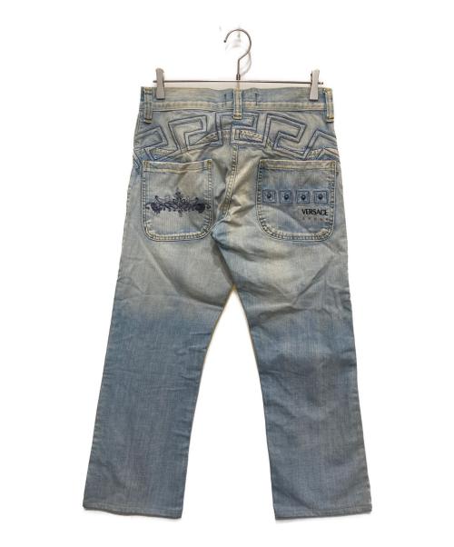 VERSACE Sport（ヴェルサーチ スポーツ）VERSACE SPORT (ヴェルサーチ スポーツ) 刺繍デニムパンツ インディゴ サイズ:31の古着・服飾アイテム