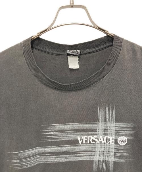 VERSACE（ヴェルサーチェ）VERSACE (ヴェルサーチェ) 半袖Tシャツ ブラック サイズ:XLの古着・服飾アイテム