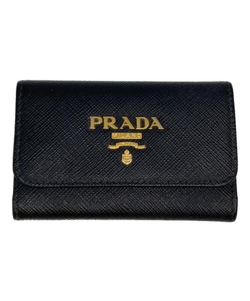 PRADA（プラダ）PRADA (プラダ) 4連キーケース ブラックの古着・服飾アイテム