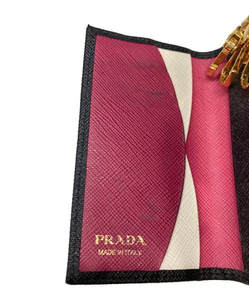 PRADA（プラダ）PRADA (プラダ) 4連キーケース ブラックの古着・服飾アイテム