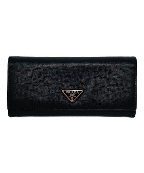 PRADA（プラダ）PRADA (プラダ) 2つ折り財布 ブラックの古着・服飾アイテム