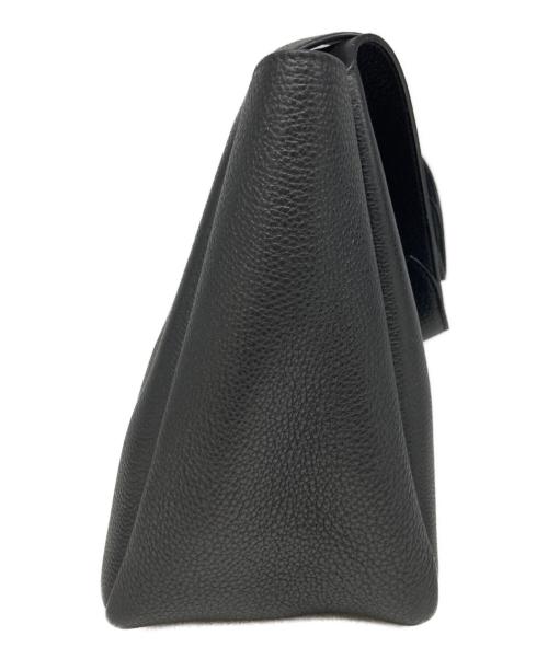 PRADA（プラダ）PRADA (プラダ) ブラックレザーミニトートバッグ ブラックの古着・服飾アイテム