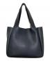 PRADA (プラダ) ブラックレザーミニトートバッグ ブラック：150000円
