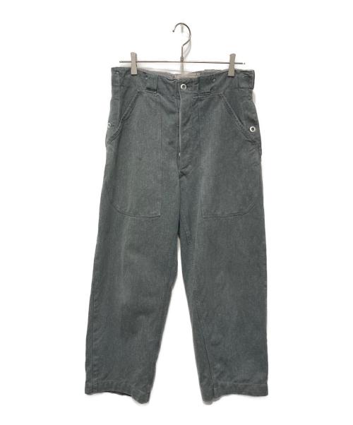 vintage miritary（ヴィンテージ ミリタリー）vintage miritary (ヴィンテージ ミリタリー) デニムワークパンツ グリーン サイズ:40の古着・服飾アイテム
