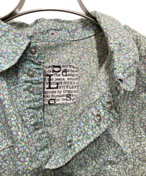Levi’s Lefty Jeans by Takahiro Kuraishi（リーバイス）Levi’s Lefty Jeans by Takahiro Kuraishi (リーバイス) リバティファブリック レフティ ウエスタンシャツ グリーン サイズ:Ｌの古着・服飾アイテム