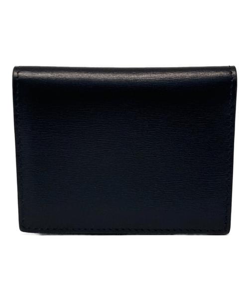 CELINE（セリーヌ）CELINE (セリーヌ) バイフォールド トリオンフ カードホルダー / シャイニーカーフスキン ブラックの古着・服飾アイテム