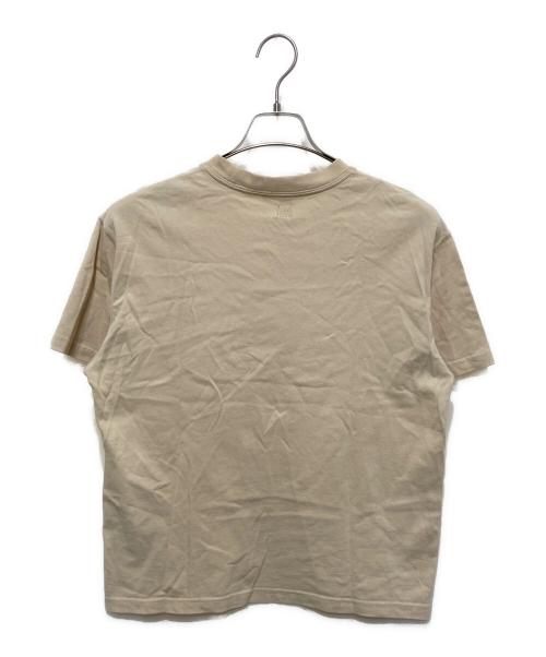 AMI PARIS（アミ パリス）AMI PARIS (アミ パリス) ハートロゴTシャツ ベージュ サイズ:XXSの古着・服飾アイテム