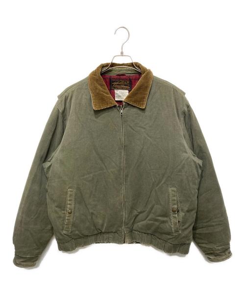 Eddie Bauer（エディーバウアー）Eddie Bauer (エディーバウアー) 80Sグースダウンダックジャケット カーキ サイズ:Ⅼの古着・服飾アイテム