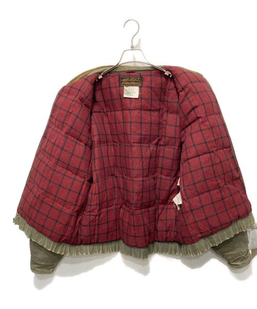 Eddie Bauer（エディーバウアー）Eddie Bauer (エディーバウアー) 80Sグースダウンダックジャケット カーキ サイズ:Ⅼの古着・服飾アイテム