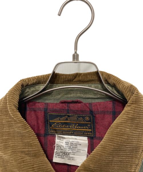 Eddie Bauer（エディーバウアー）Eddie Bauer (エディーバウアー) 80Sグースダウンダックジャケット カーキ サイズ:Ⅼの古着・服飾アイテム