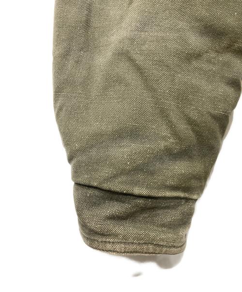 Eddie Bauer（エディーバウアー）Eddie Bauer (エディーバウアー) 80Sグースダウンダックジャケット カーキ サイズ:Ⅼの古着・服飾アイテム