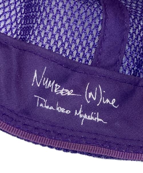 NUMBER (N)INE（ナンバーナイン）NUMBER (N)INE (ナンバーナイン) メッシュキャップ パープル×ホワイトの古着・服飾アイテム