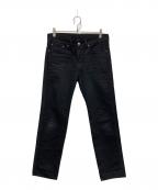 ）の古着「STRAIGHT LEG ブラックデニムパンツ」｜ブラック