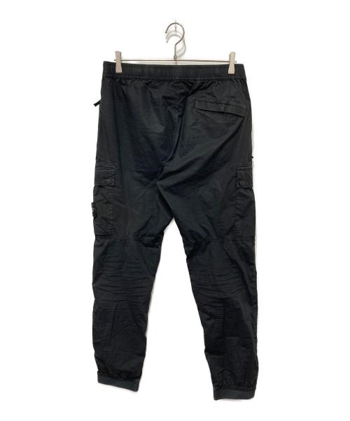 STONE ISLAND（ストーンアイランド）STONE ISLAND (ストーンアイランド) ガーメントダイコットンストレッチカーゴパンツ ブラック サイズ:W34の古着・服飾アイテム