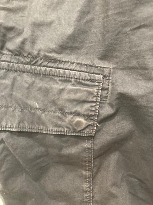 STONE ISLAND（ストーンアイランド）STONE ISLAND (ストーンアイランド) ガーメントダイコットンストレッチカーゴパンツ ブラック サイズ:W34の古着・服飾アイテム