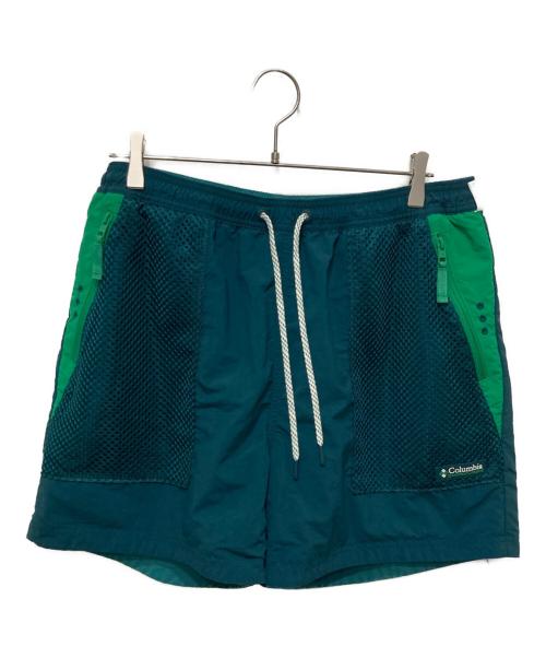 Columbia（コロンビア）Columbia (コロンビア) KITH (キス) コラボリバーシブルハーフパンツ グリーン サイズ:Lの古着・服飾アイテム