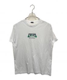 Columbia×KITH（コロンビア×キス）の古着「コラボロゴプリントTシャツ」｜ホワイト