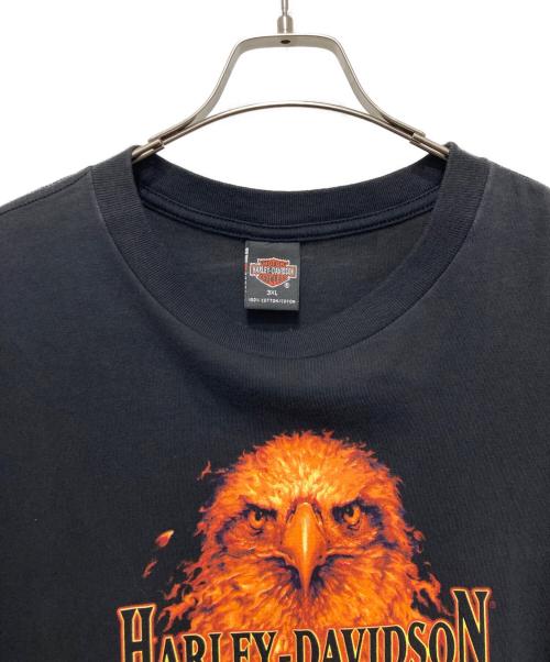 HARLEY-DAVIDSON（ハーレーダビッドソン）HARLEY-DAVIDSON (ハーレーダビッドソン) プリントTシャツ ブラック サイズ:3XLの古着・服飾アイテム