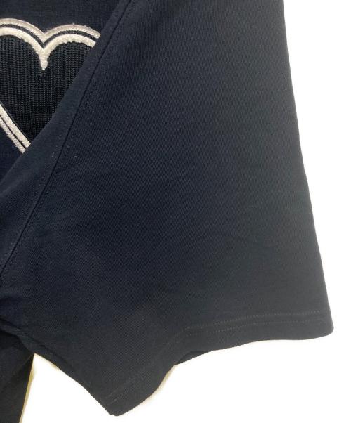 AMI Alexandre Mattiussi（アミアレクサンドルマテュッシ）AMI Alexandre Mattiussi (アミアレクサンドルマテュッシ) ハートロゴコットンTシャツ ブラック サイズ:XLの古着・服飾アイテム