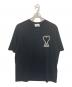 AMI Alexandre Mattiussi（アミアレクサンドルマテュッシ）の古着「ハートロゴコットンTシャツ」｜ブラック