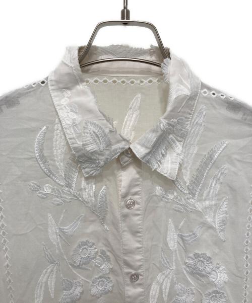JOURNAL STANDARD（ジャーナルスタンダード）JOURNAL STANDARD (ジャーナルスタンダード) TOLIGHT (トライト) フリンジレースシャツ ホワイト サイズ:FREEの古着・服飾アイテム