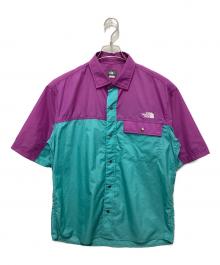 THE NORTH FACE（ザ ノース フェイス）の古着「ヌプシシャツ」｜グリーン×パープル
