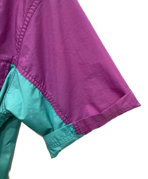 THE NORTH FACE（ザ ノース フェイス）THE NORTH FACE (ザ ノース フェイス) ヌプシシャツ グリーン×パープル サイズ:Ｌの古着・服飾アイテム